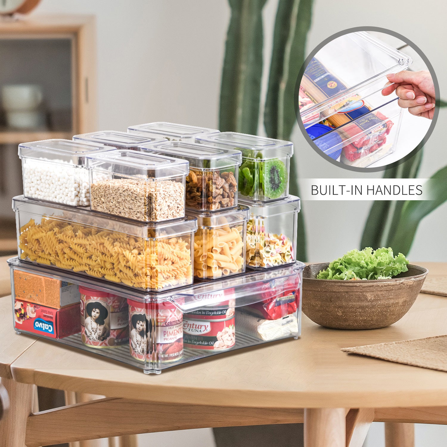 PET Refrigerator Box Snack Fruit And Vegetable Transparent Crisper
