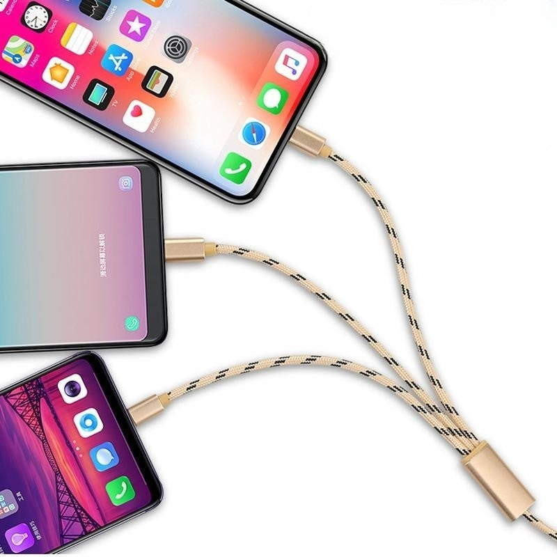 Câble de charge 3-en-1 pour téléphone portable
