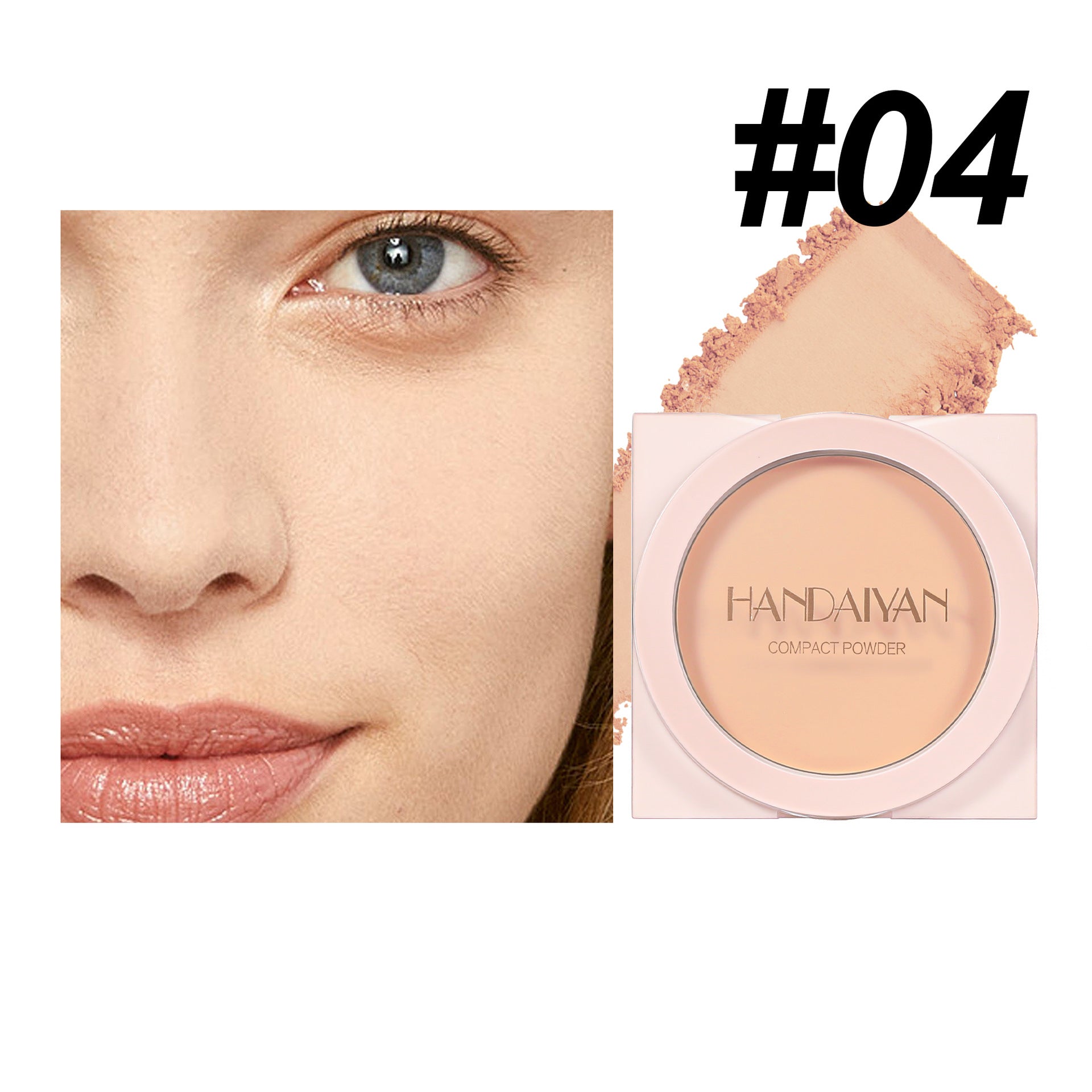 Finishing Powder Invisible Pore Waterproof Sweat-proof Wet And Dry Matte Powder Cake Makeup