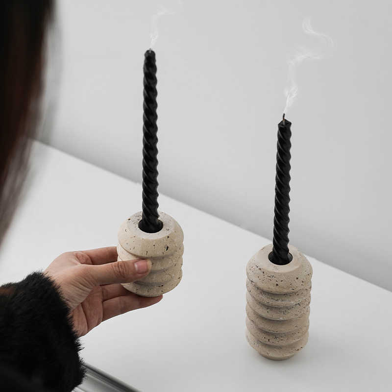 Bougeoir Fil Scandinave Créatif Grotte Ornements Décoratifs Naturels