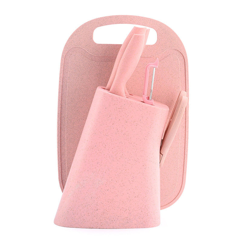 Color Straw Cutter With Cutting Board Suit