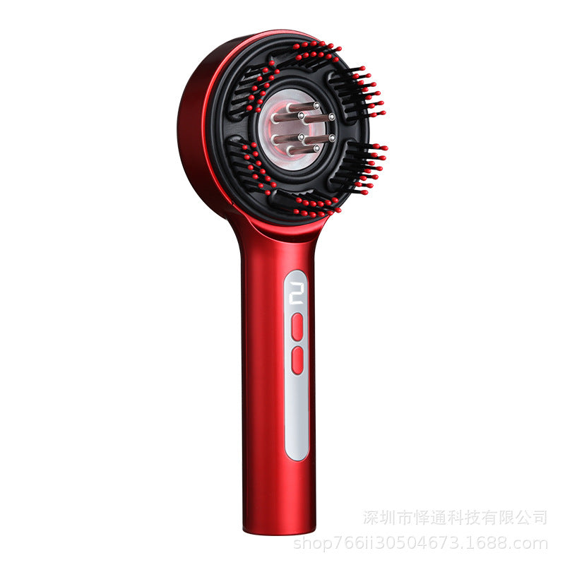 Peigne de massage électrique du cuir chevelu, peigne de massage du cuir chevelu à lumière rouge, appareil de croissance capillaire anti-densité