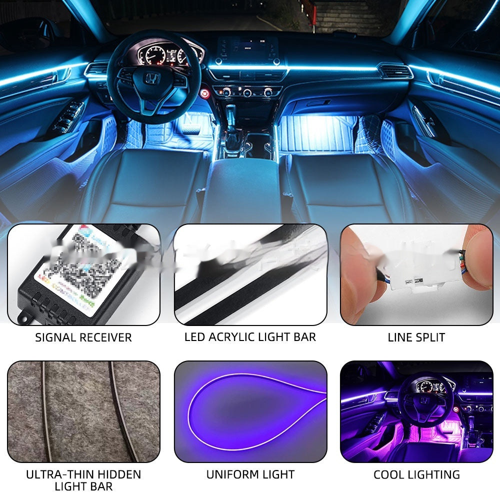 Car App Magic Color Streamer Hidden Interior Ambience Light
