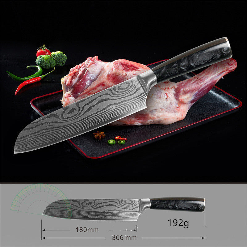 Stainless Steel Fish-killing Knife With Black Resin Handle