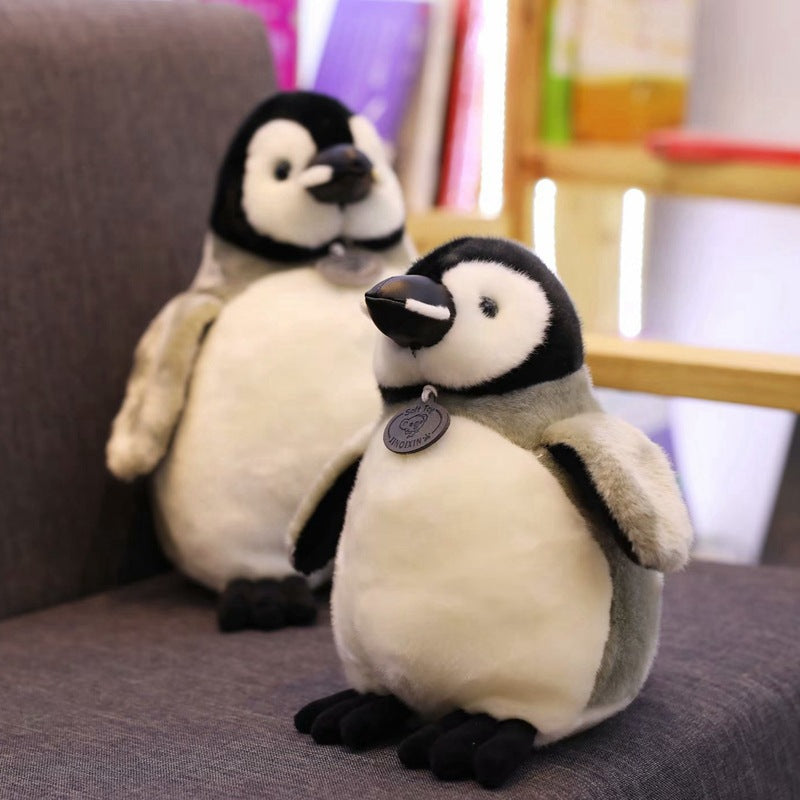 Peluche de pingouin, poupée en chiffon, version Q, petite machine à grue, petit cadeau