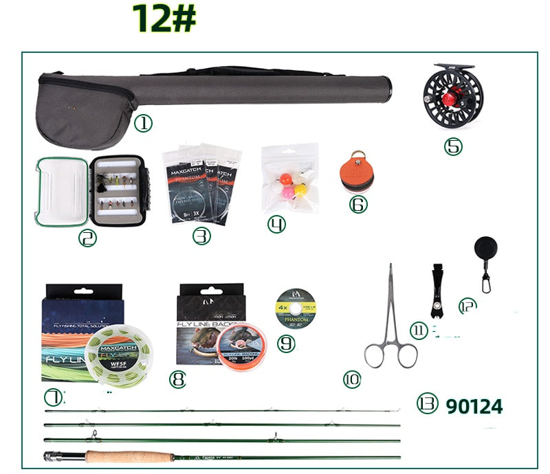 Brackish Sea Bass And Trout Flying Fishing Set