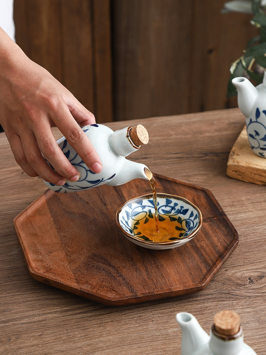 Commercial Small Capacity Old-fashioned Ceramic 200mL Soy Sauce Bottle