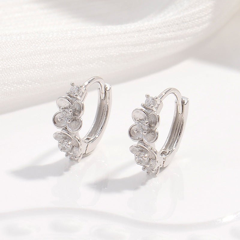 Fashion Personalized Flower Round Earrings For Women