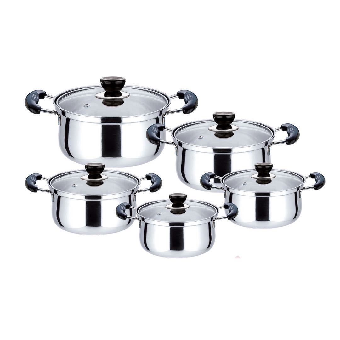 Stainless Steel Wire Handle Milk Pot Soup Pot Steamer Suit