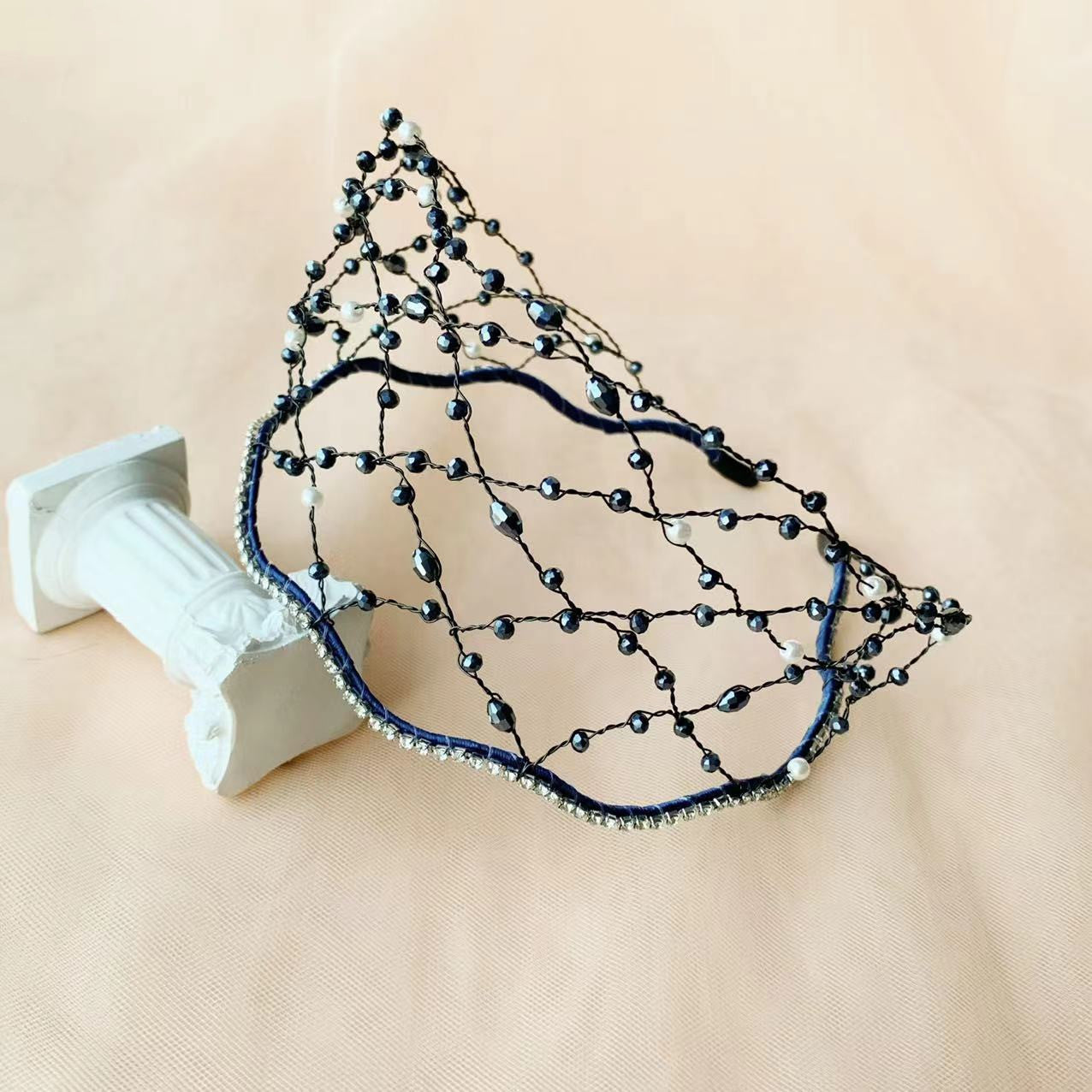 Handmade Beaded Hair Hoop In Korean Version Woven