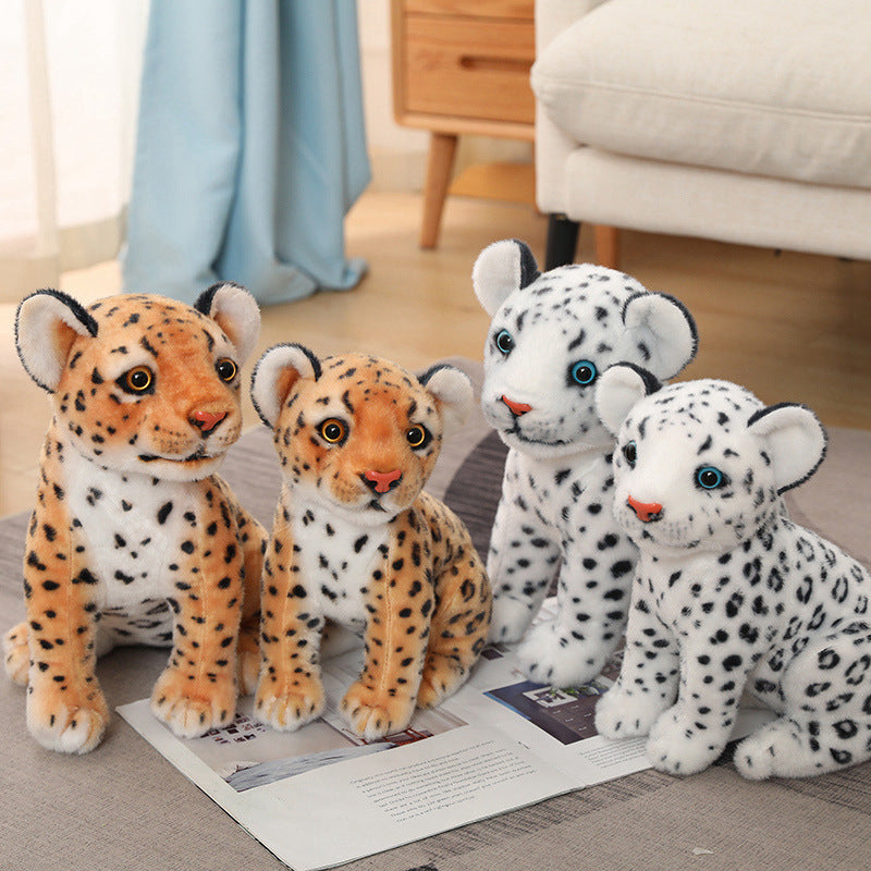 Jouets en peluche de léopard des neiges Fashion Squat