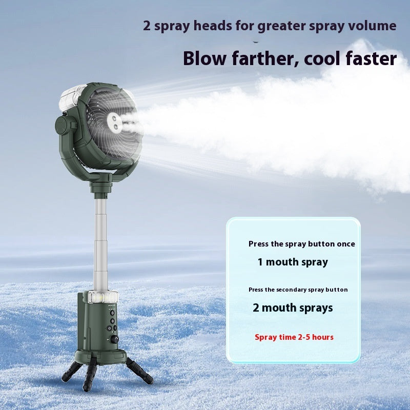 Outdoor Camping Spray Fan Portable Tents Ceiling Fan Lights