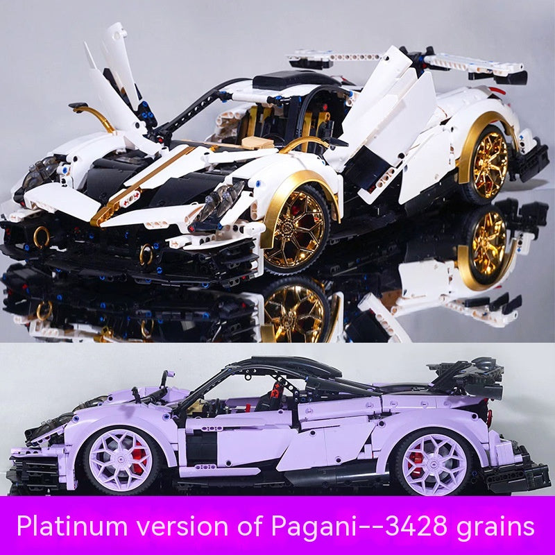 Assembled Sports Car Building Blocks Toy Suit