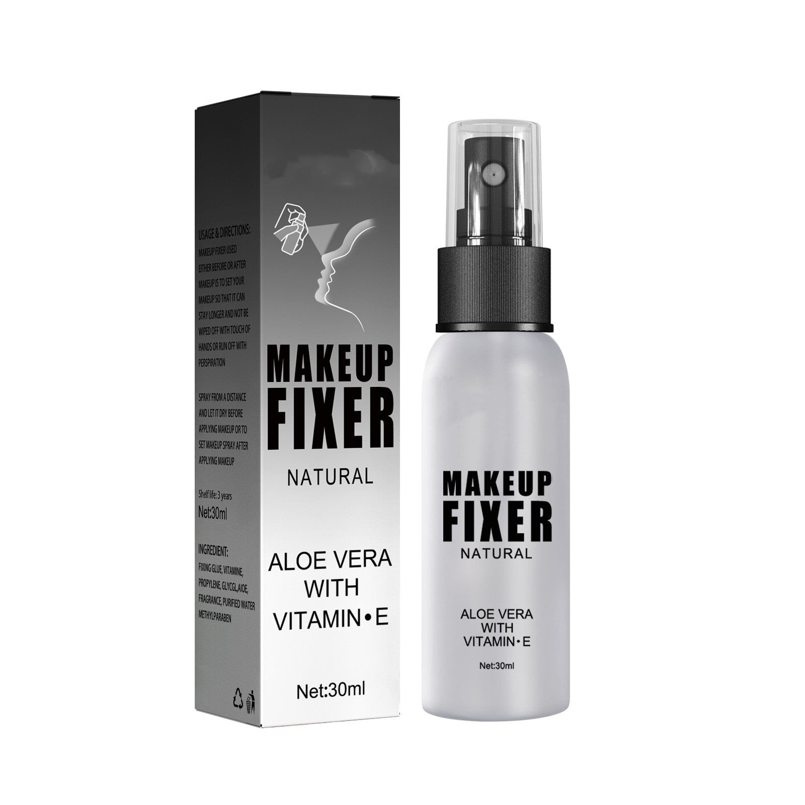 Brume Fixatrice Maquillage Naturelle Rafraîchissante Visage