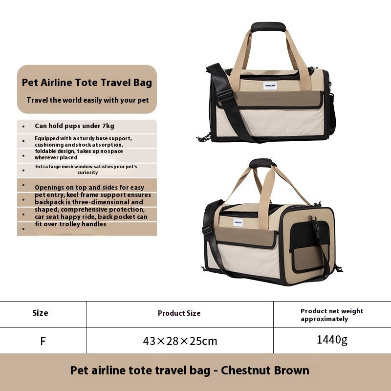 Sac de transport pour chat bandoulière portable pour animaux de compagnie