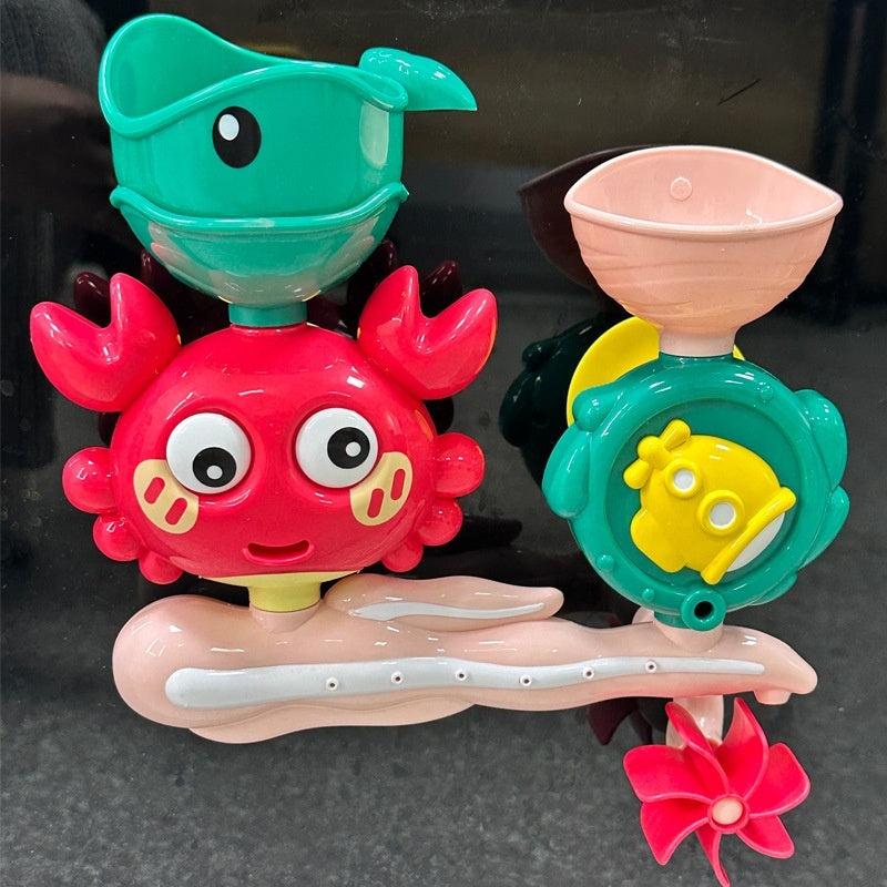 Shower Bathroom Crab Water Truck Rotary Table Baby Children Water Toys