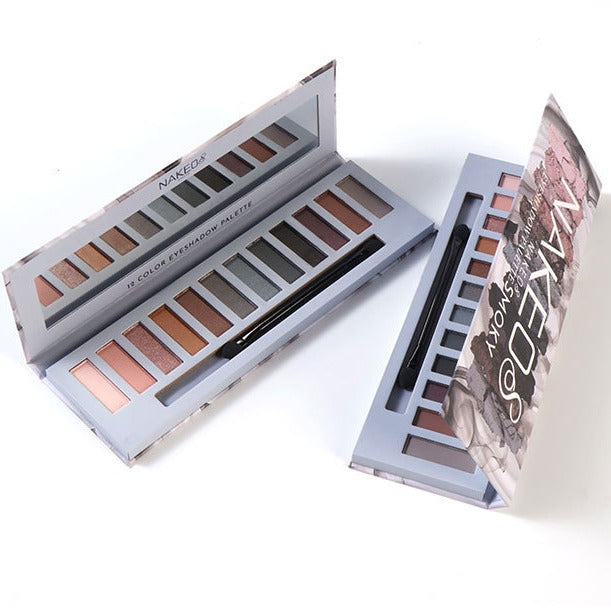 Palette de fards à paupières maquillage, brillante, mate, effet fumé, non tachante
