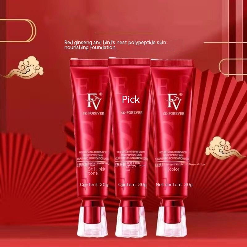 Fond de teint liquide hydratant longue durée anti-cernes Skin Care Red Diamond Plant
