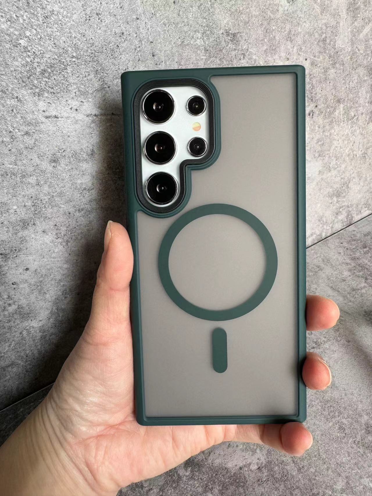 Phone Case Magnetic Skin-absorbing Matte Protective Cover