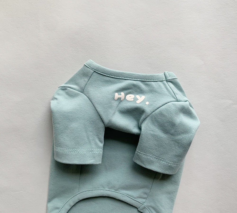 Pet Korean Simple Printed Clothes