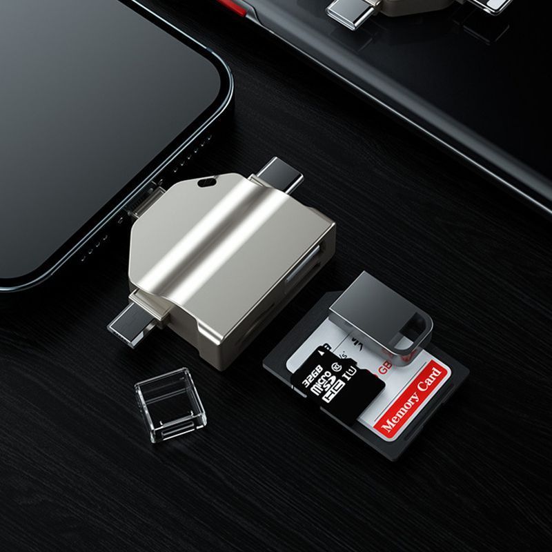 Minimalist All-in-one Universal Card Reader Adapter