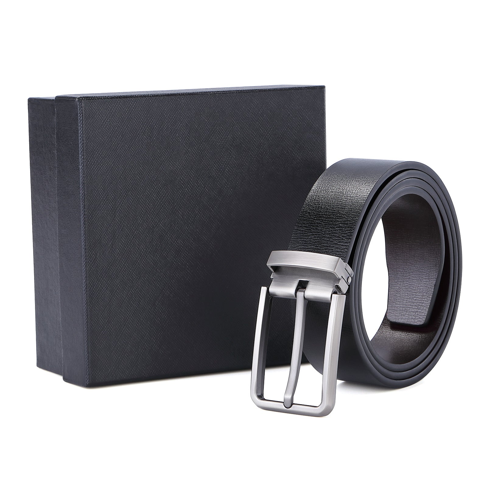 Ceinture en cuir à boucle automatique pour homme, style mode