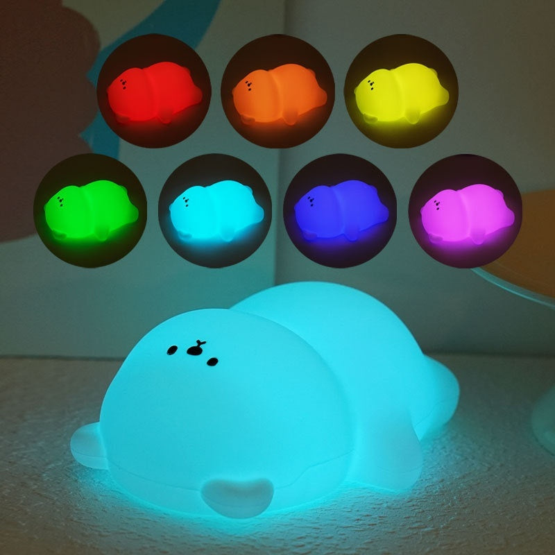 Creative USB Charging Timing Three-gear Brightness Night Light