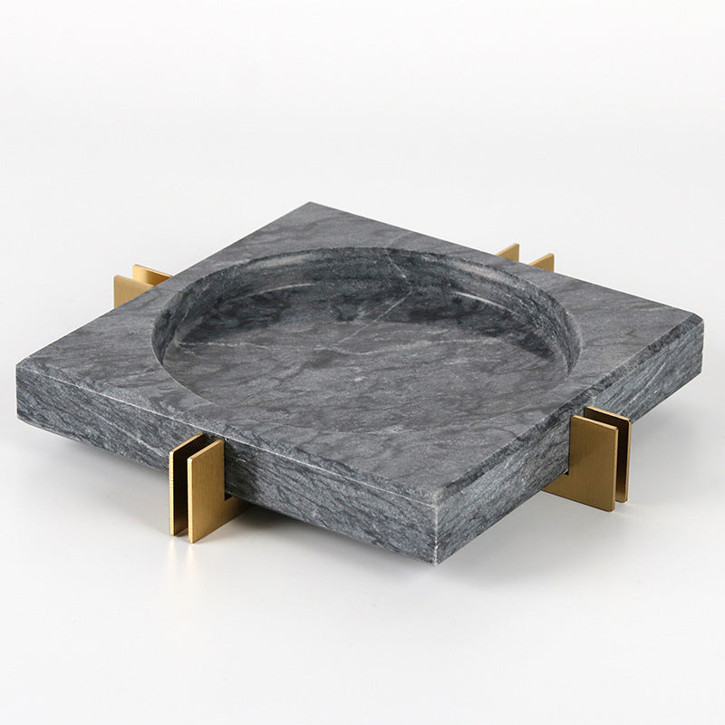 Mild Luxury Marble Ashtray Soft Decoration