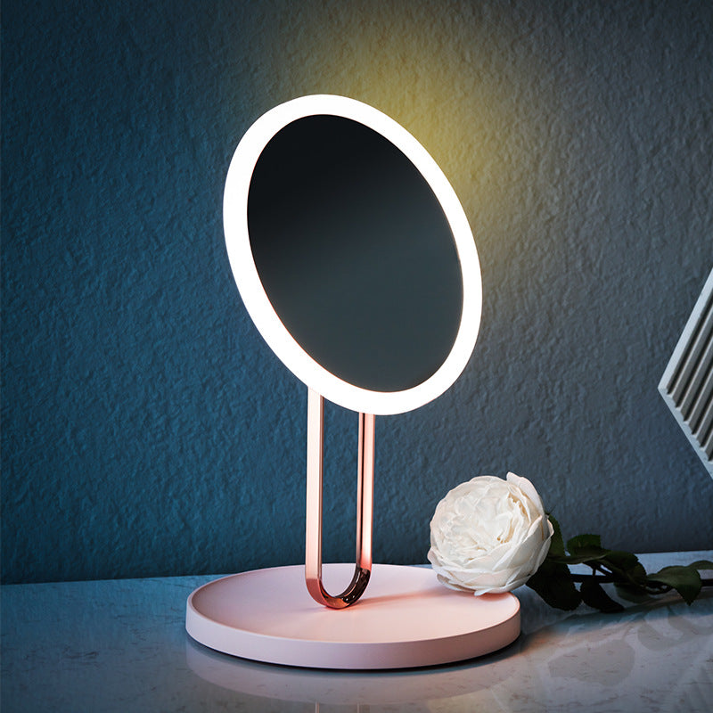 Miroir de maquillage LED de bureau avec lumière