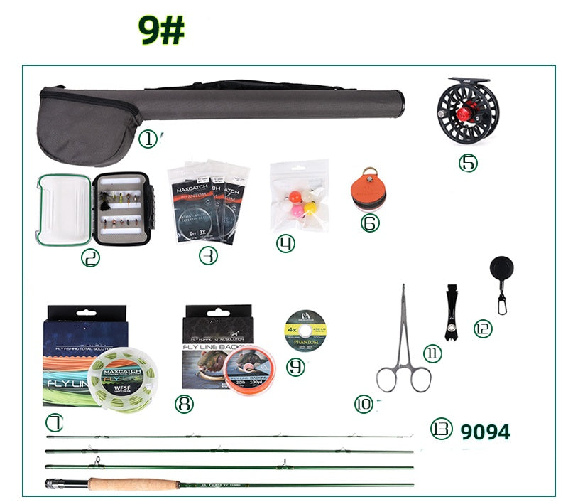 Brackish Sea Bass And Trout Flying Fishing Set