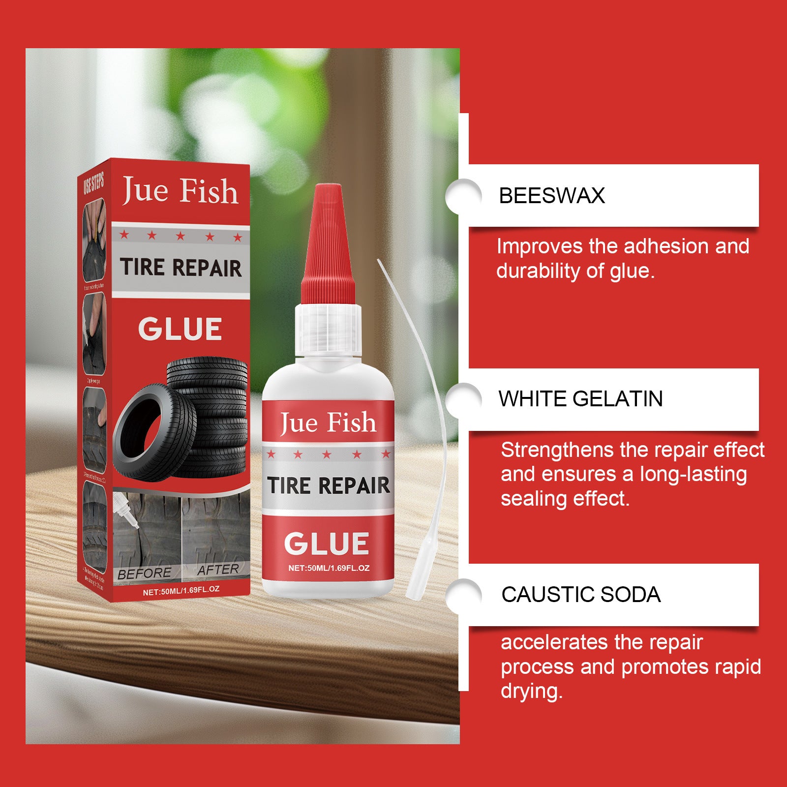 Scratch Crack Tire Side Soft Filling Tire Repair Glue