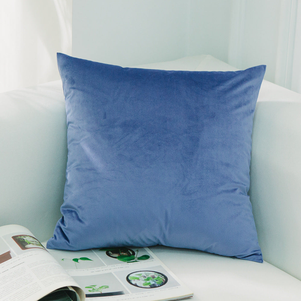 Dutch Suede Pillow Cushion Sofa Cushion Office Lumbar Bed Head Backrest Velvet Pillow Cover