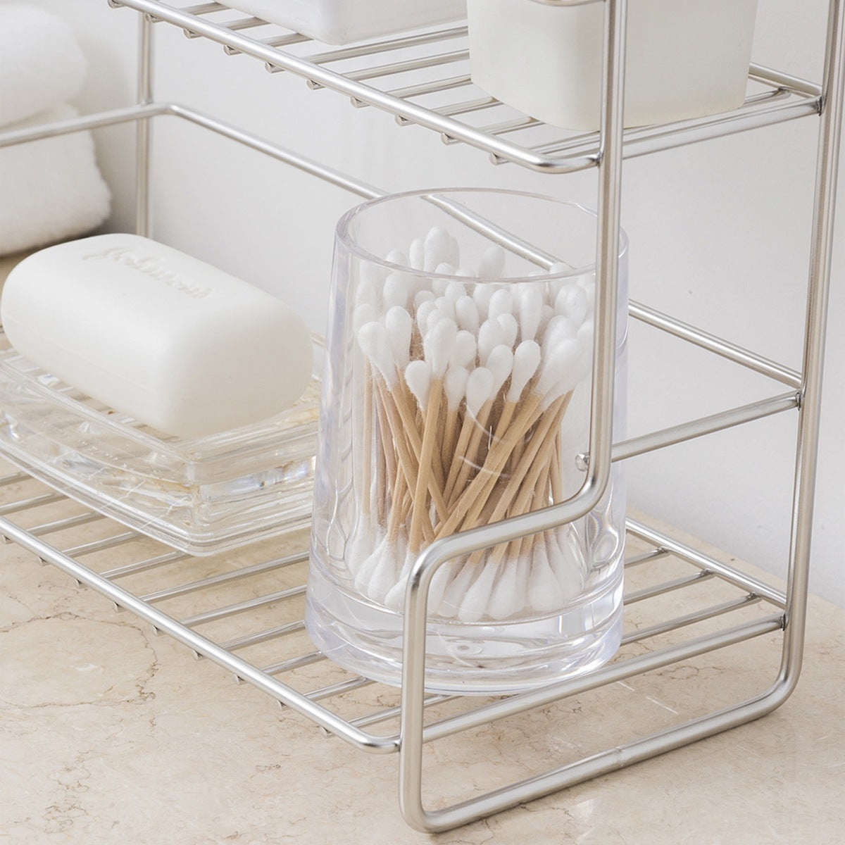 Kitchen Double-layer Storage Rack Seasoning Rack Bathroom