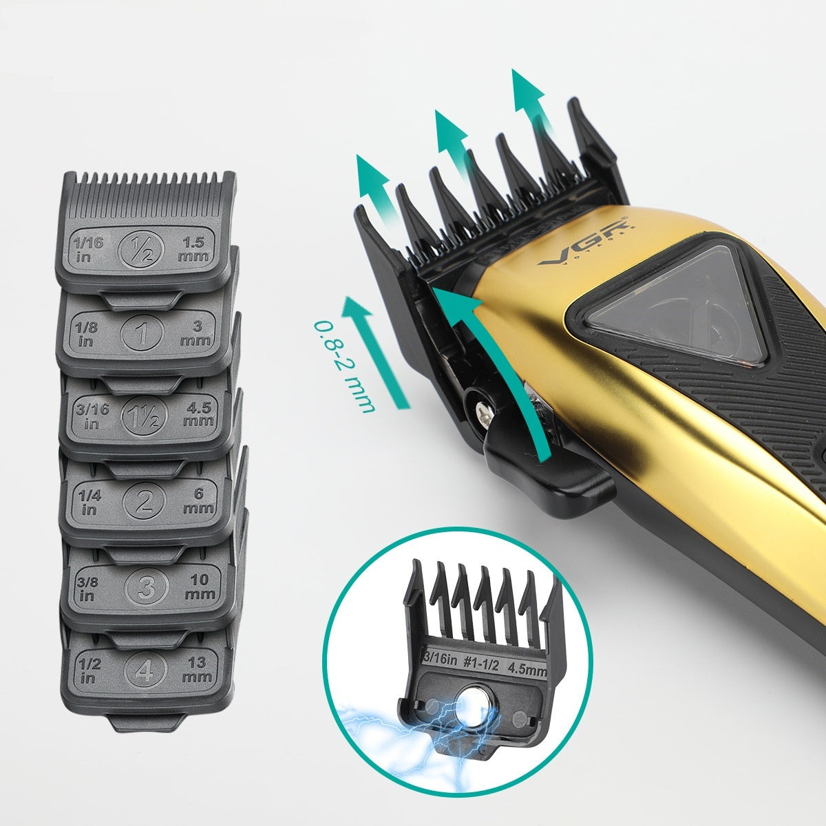Professional Rechargeable Magnetic Suspension Household Hair Clipper