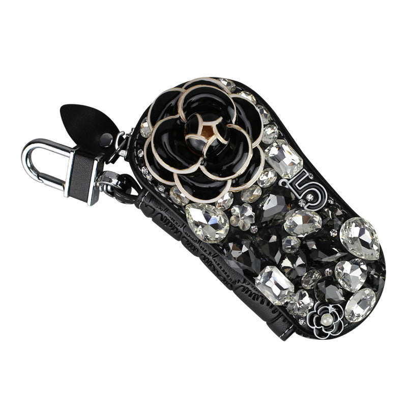 Car Camellia Key Case Cute Lady
