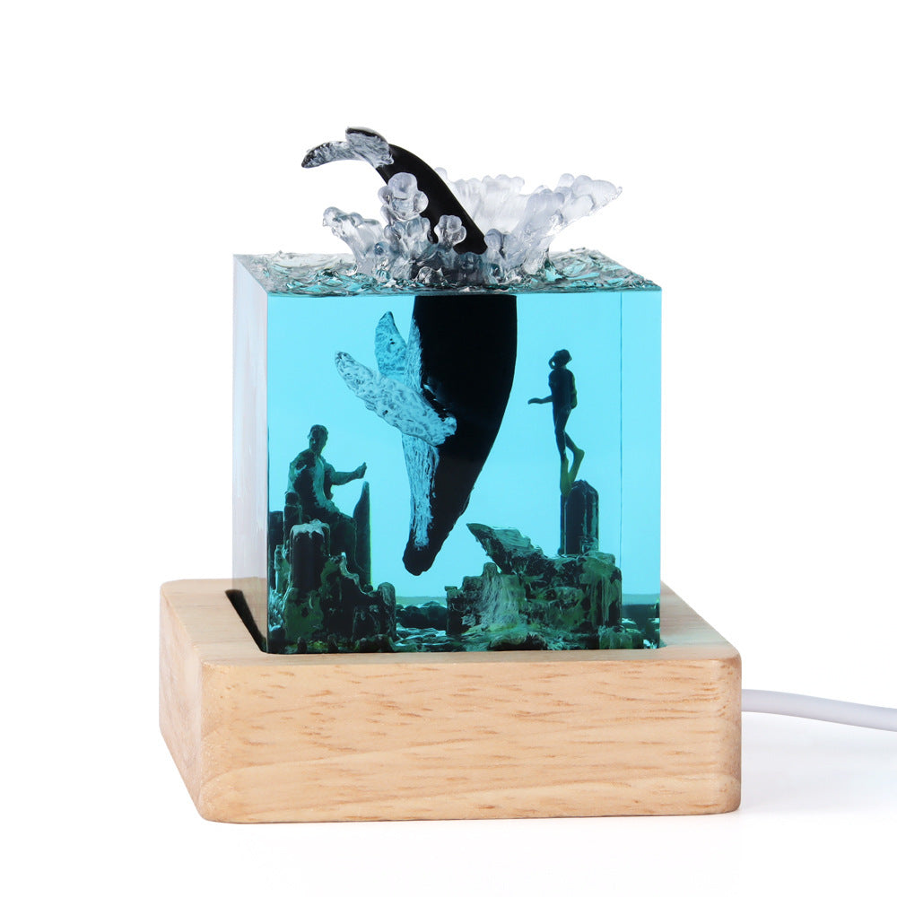 Handmade Marine Whale Resin Decorations