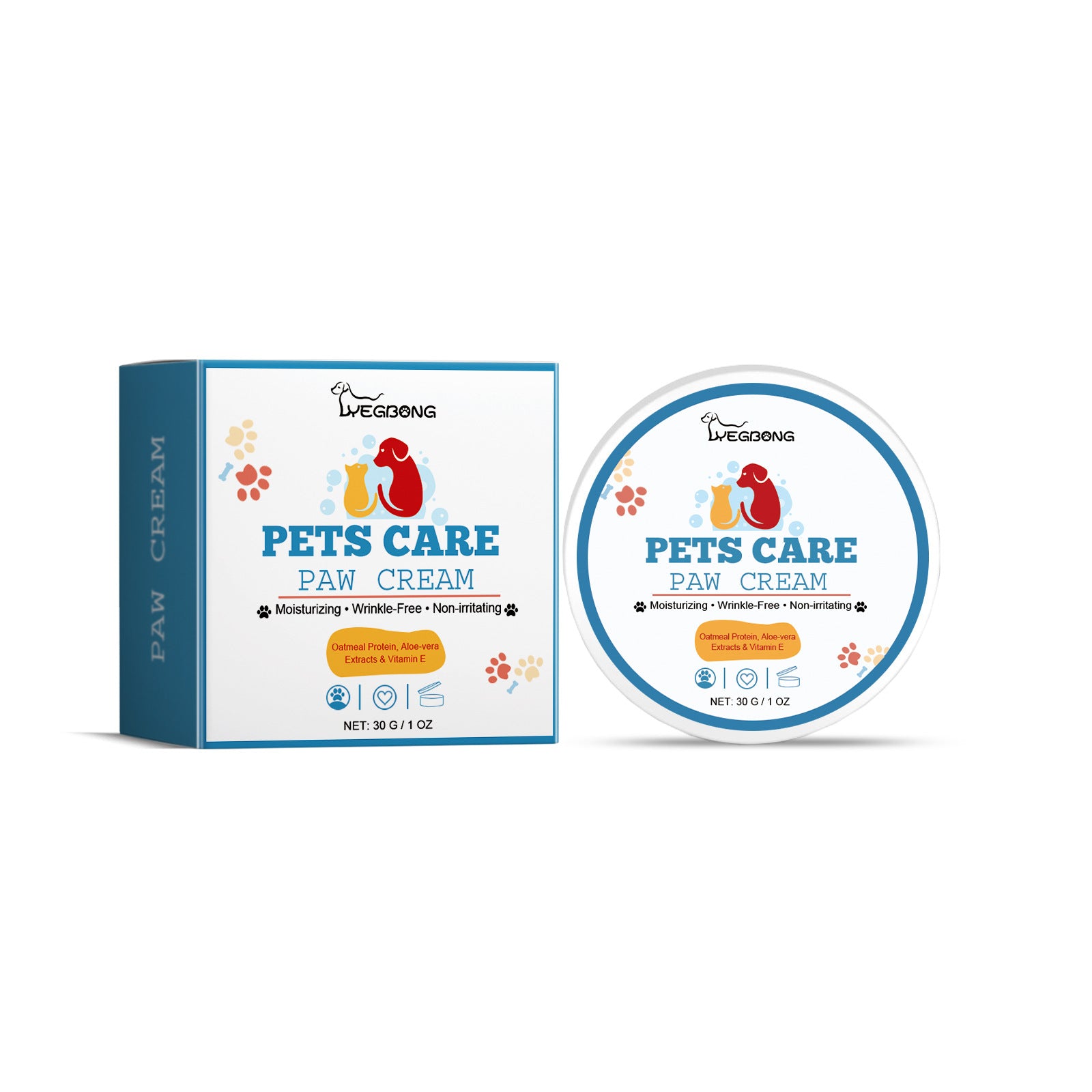Crème hydratante en profondeur pour coussinets de pattes d'animaux