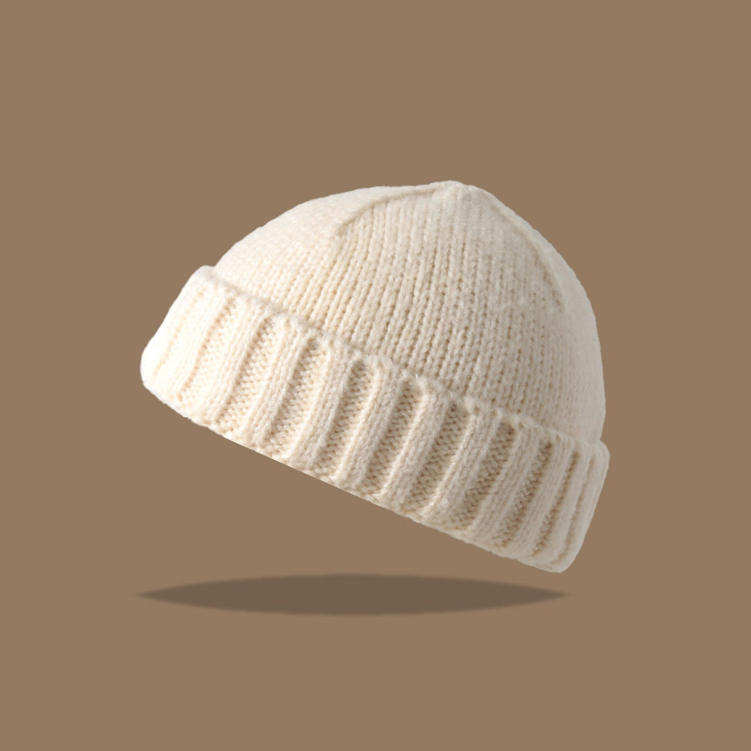 American Knitted Hat Women's All-match Face-looking Little Watermelon Hat Yupi Beanie Hat