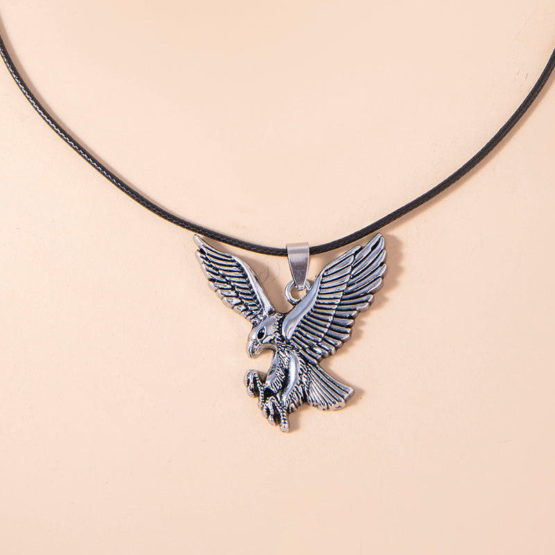 Collier Homme Pendentif Aigle Chauve Hip Hop