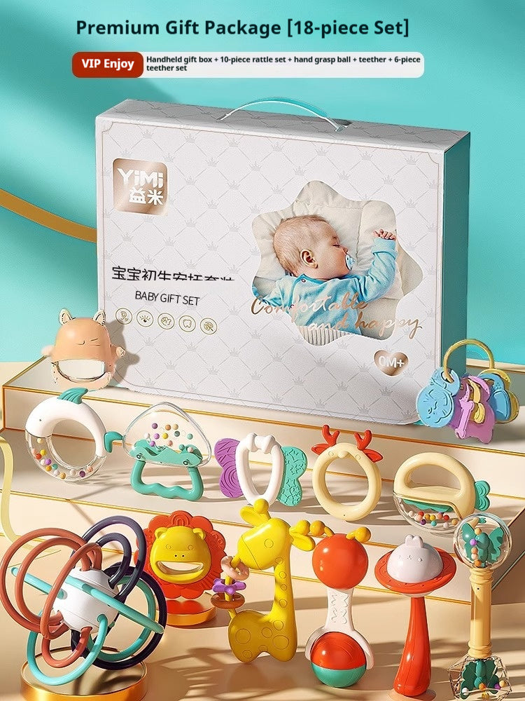 Jouet à clochette à manivelle pour bébé, coffret cadeau de naissance, cadeau d'anniversaire