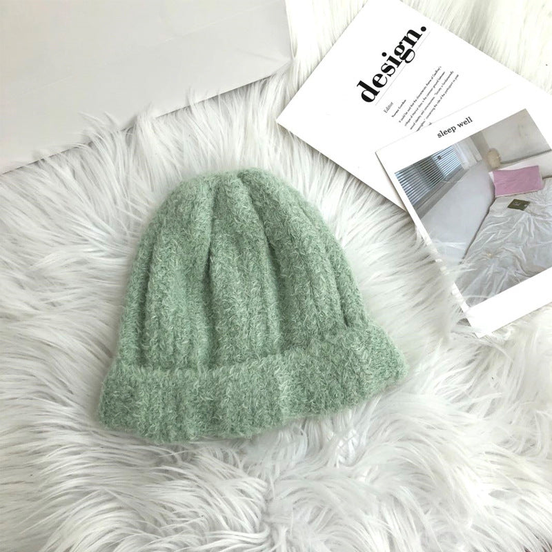 Macaron Color Women's Knitted Wool Warm Hat