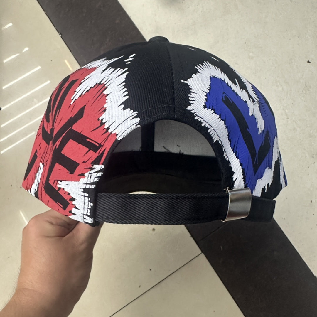 Casquette de Baseball Sportive Respirante en Coton à Lettres Graffiti