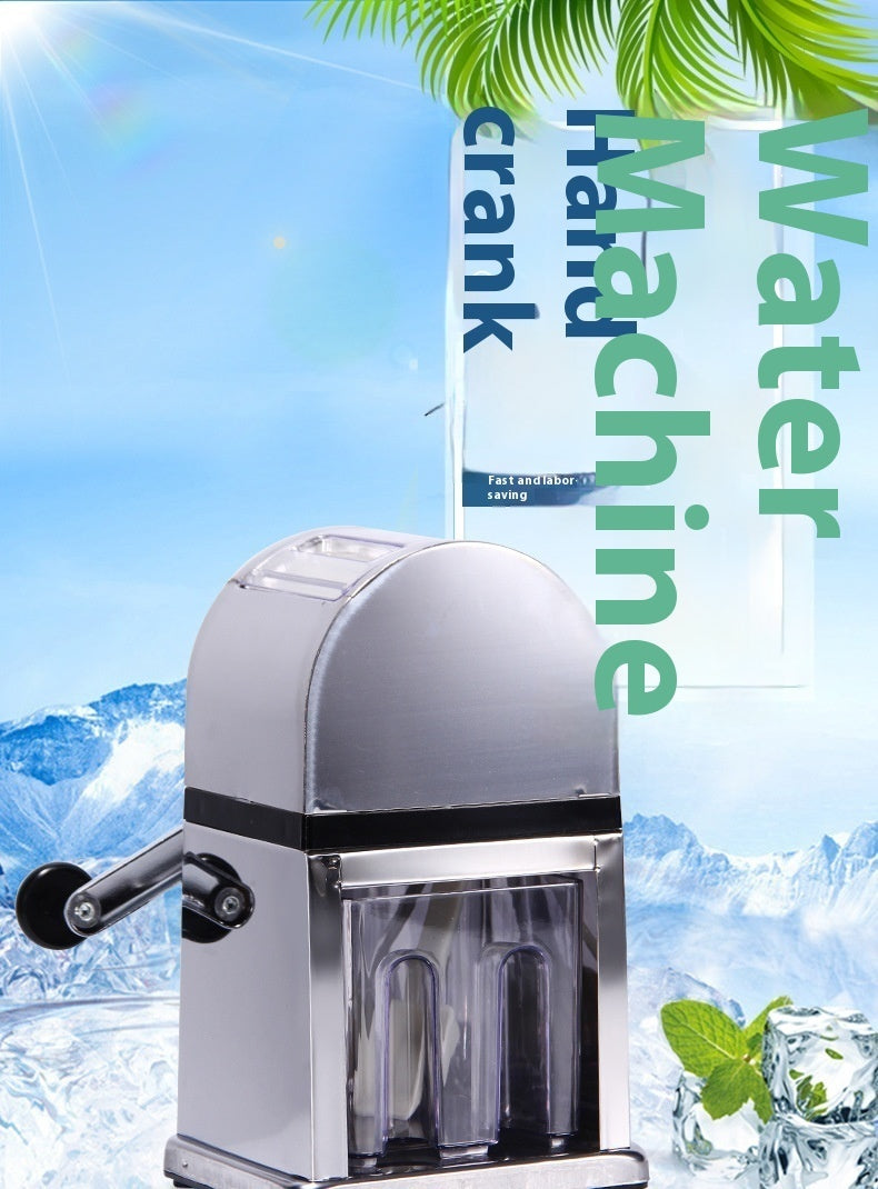 Mini broyeur à glace manuel domestique en acier inoxydable