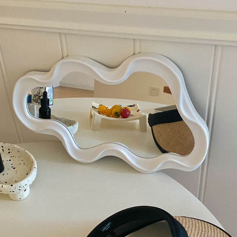 Miroir de maquillage nuages-commode, mural, pour coiffeuse
