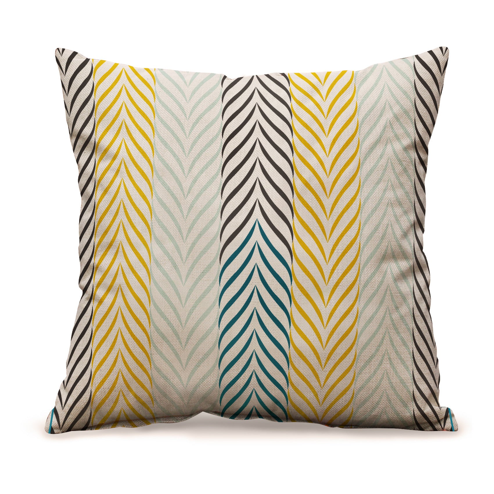 Pillow Cover Linen Cushion Sofa Car Back
