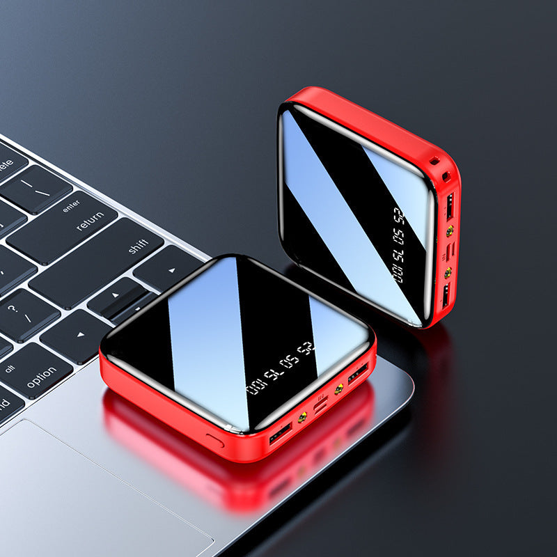 Mini-banque d'alimentation portable miroir grande capacité