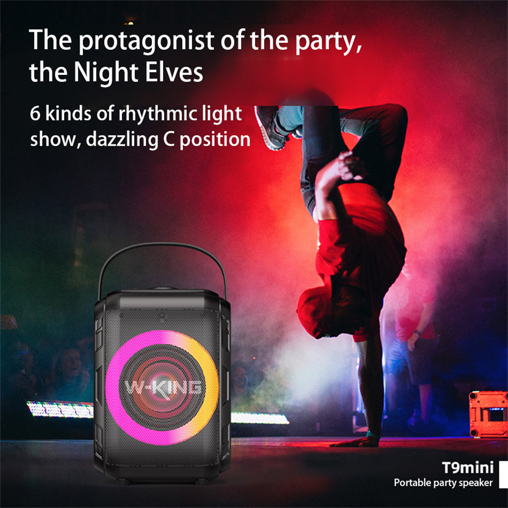 Bluetooth Speaker Wireless Connection Portable With Cool Light Circle Full Frequency Speaker Portable And Horizontal