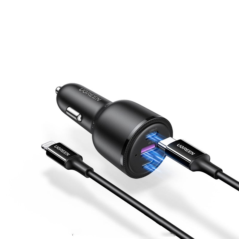 Green Connection Car Charger PD Quick Charge Cigarette Lighter Conversion Plug