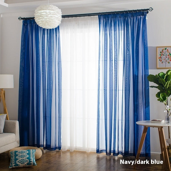 Wide Terylene Curtain Window Screen Fabric Solid Color