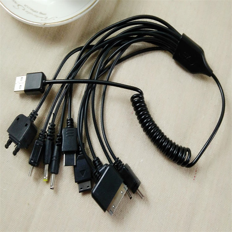 Câble de charge pour téléphone portable multifonction dix en un